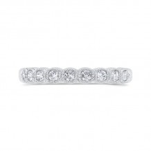 Shah Luxury Round Half-Eternity Diamond Wedding Band In 14K White Gold