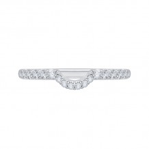 Shah Luxury 14K White Gold Diamond Wedding Band