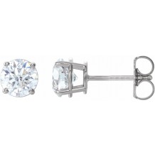 14K White 1 1/2 CTW Diamond Earrings