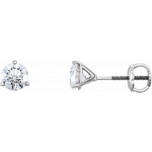 14K White 1 1/2 CTW Diamond Earrings