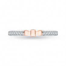 Shah Luxury 18k Two-Tone Gold Diamond Promezza Wedding Band