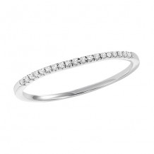 14k White Gold Diamond Wedding Band