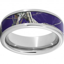 Serinium Pipe Cut Band with Realtree AP Purple Inlay