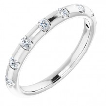 14K White 1/4 CTW Diamond Anniversary Band