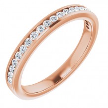 14K Rose 1/4 CTW Diamond Anniversary Band