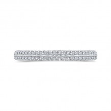 Shah Luxury Round Diamond Half-Eternity Wedding Band In 14K White Gold