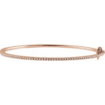14K Rose 1/2 CTW Diamond Pavu00e9 7 Bracelet