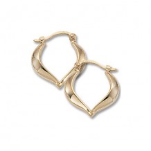 Carla 14K Yellow Gold Small Heart Shaped Hoop Earrings