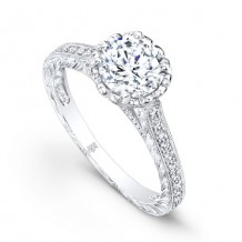 Beverley K 14k White Gold 0.44ct Diamond Semi-Mount Engagement Ring