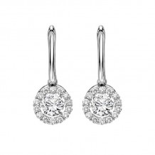 Gems One 14KT White Gold & Diamonds Stunning Fashion Earrings - 7/8 ctw