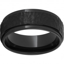 Black Diamond Ceramic Grooved Edge Band with Moon Finish