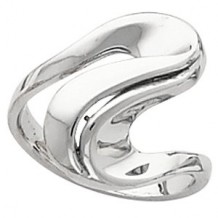 14K White Freeform Ring