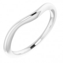 14K White Matching Band