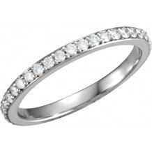 14K White 1/3 CTW Diamond Band