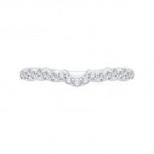 Shah Luxury Round Diamond Wedding Band In 14K White Gold