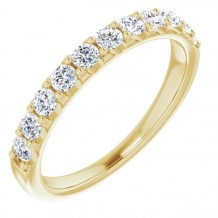 14K Yellow 1/2 CTW Diamond Anniversary Band