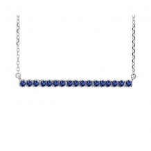 Gems One 14Kt White Gold Sapphire (1/3 Ctw) Pendant