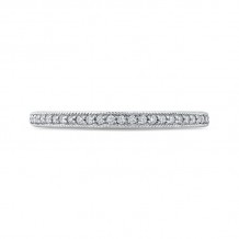 Shah Luxury Round Diamond Half-Eternity Wedding Band In 14K White Gold