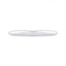 Shah Luxury 14K White Gold Plain Wedding Band