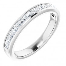 14K White 3/4 CTW Diamond Anniversary Band