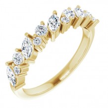 14K Yellow 3/4 CTW Diamond Anniversary Band