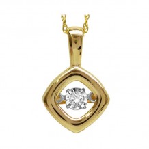 Gems One 14KT Yellow Gold & Diamond Rhythm Of Love Neckwear Pendant  - 1/5 ctw