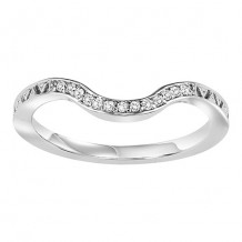 14k White Gold Diamond Wedding Band