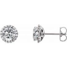 14K White 1/3 CTW Diamond Earrings