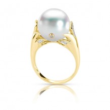 Imperial Pearl 14k Yellow Gold Freshwater Pearl Ring