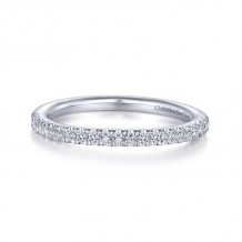 Gabriel & Co. 14k White Gold Contemporary Anniversary Wedding Band