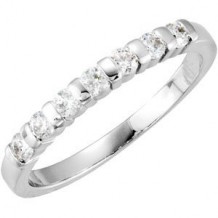 14K White 1/5 CTW  Diamond Anniversary Ring