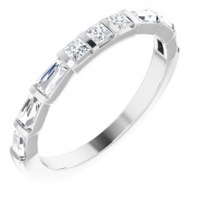 14K White 1/2 CTW Diamond Anniversary Band