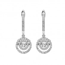 Gems One 14KT White Gold & Diamond Rhythm Of Love Fashion Earrings  - 1/2 ctw