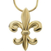 14K Yellow Fleur-de-Lis 18 Necklace