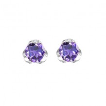 Gems One Silver Amethyst (1/2 Ctw) Earring