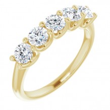 14K Yellow 1 CTW Diamond Anniversary Band