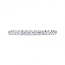 Shah Luxury 14K White Gold Half-Eternity Diamond Wedding Band