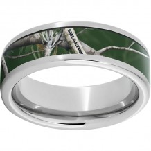 Serinium Pipe Cut Band with Realtree AP Green Inlay