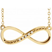 14K Yellow .025 CTW Diamond 16-18 Necklace