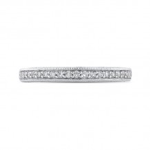 Shah Luxury Round Diamond Half-Eternity Wedding Band In 14K White Gold