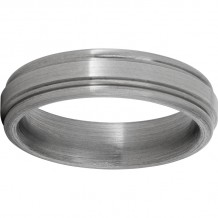 Titanium Rounded Edge Band with Satin Finish