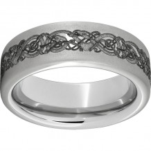 Serinium Pipe Cut Band with Norseman Laser Engraving