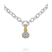 Vahan 14k Gold & Sterling Silver Diamond Pendant