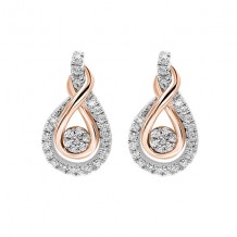 Gems One Mix Metal P-Gold Silver Diamond (1/5Ctw) Earring