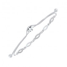 Gems One Silver Diamond (1/8Ctw) Bracelet