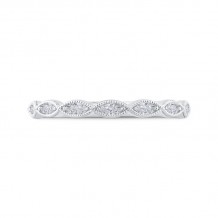 Shah Luxury 14K White Gold Diamond Wedding Band