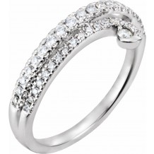 14K White 1/3 CTW Diamond Ring