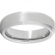 Serinium Beveled Edge Band with Stone Finish and Polished Edges