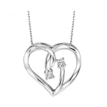 Gems One Silver Diamond (1/20 Ctw) Pendant