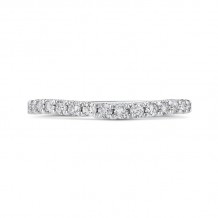 Shah Luxury Round Diamond Half-Eternity Wedding Band In 14K White Gold